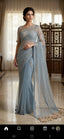 FO-Grey Net Sari 02