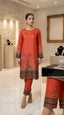 BS-Orange Silk Coord set 2