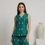 BA-Green Emb. Waist coat