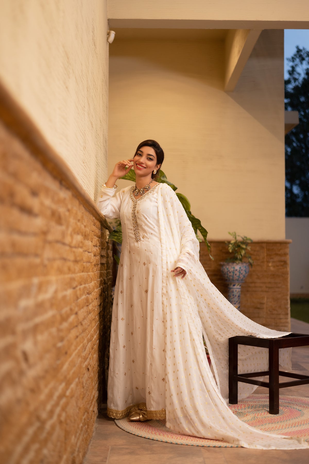 White Silk Maxi Main image