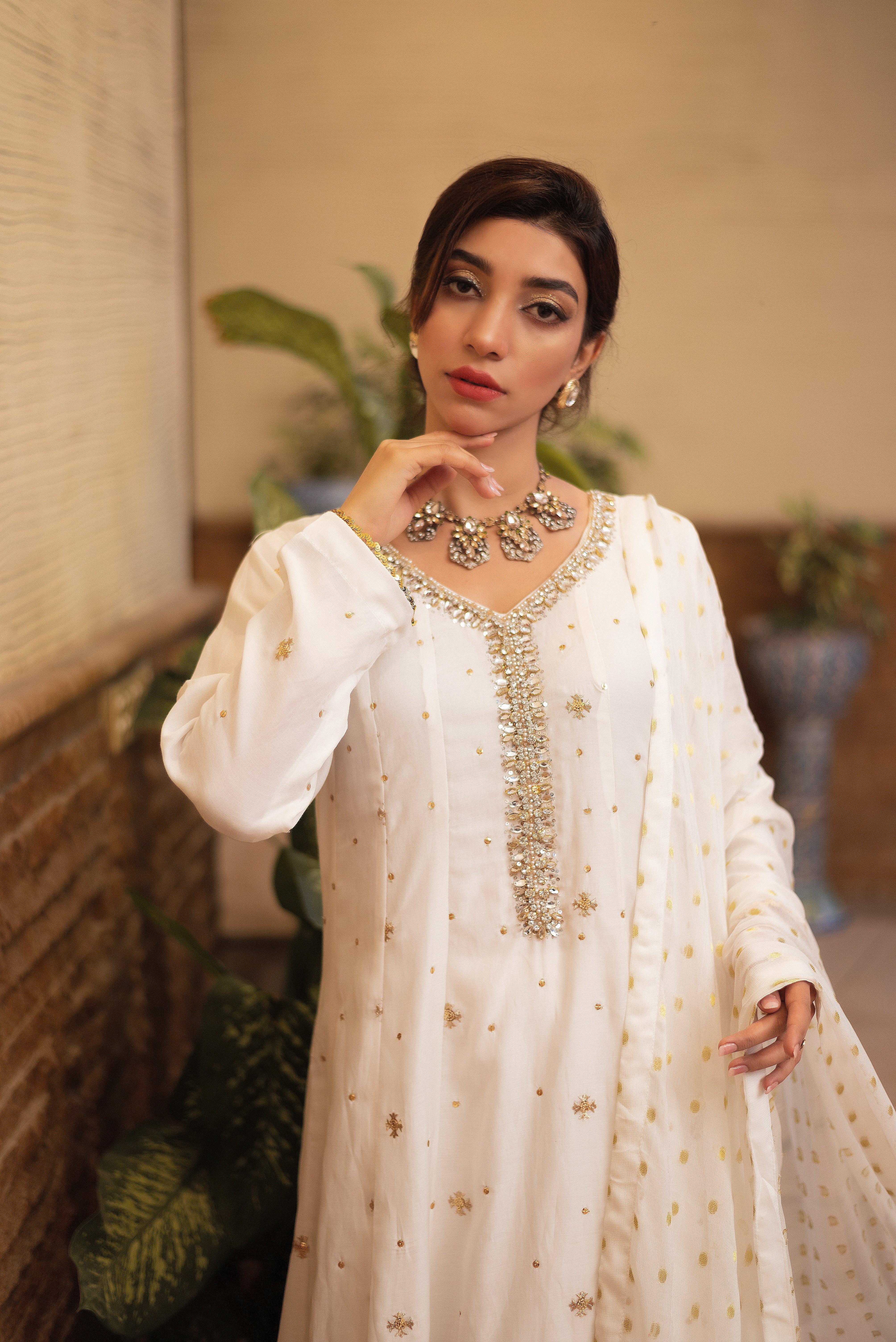 White Silk Maxi Secondary image