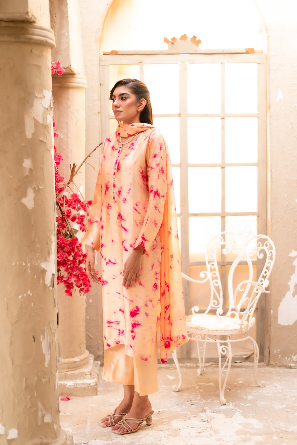 Tie & Die Peach