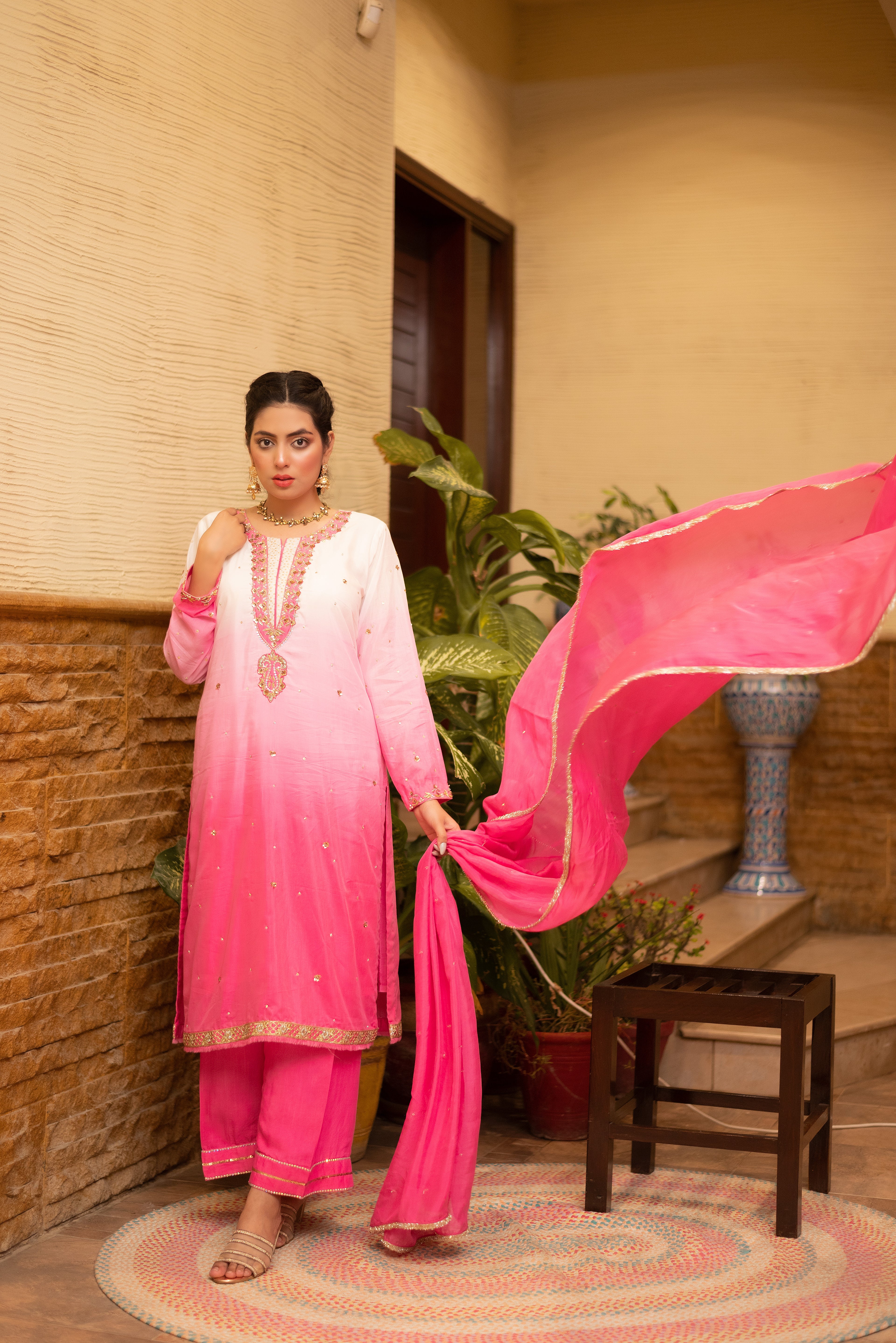 Rosy Ombre Elegance