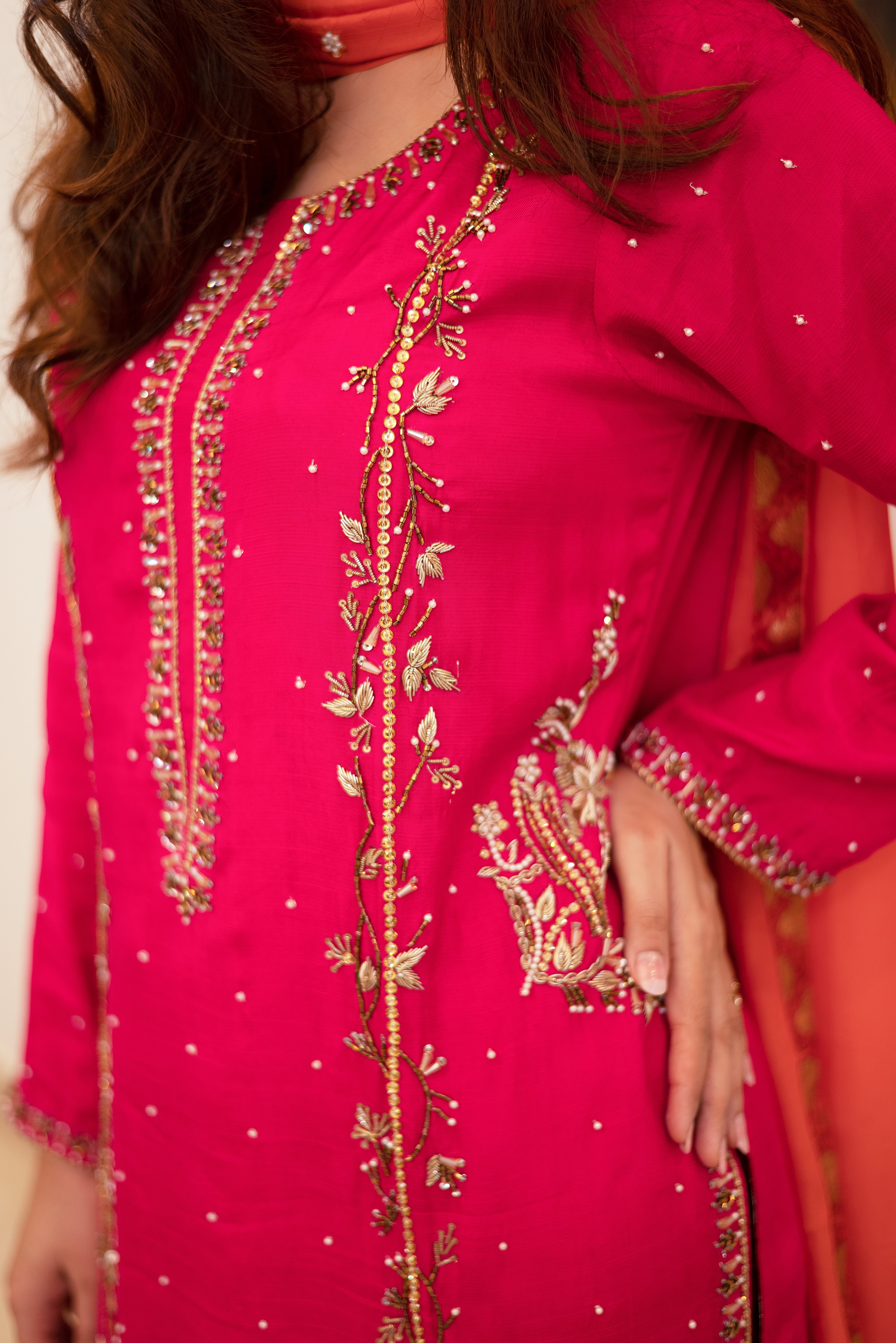 Rose Petal Raw Silk 3 pc