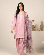 Deep pink digi emb.