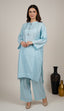 BSky blue silk 2 pcs