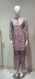 Purple Printed Cord Set