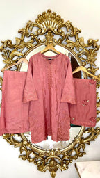 Mauve Pink Sheesha Silk
