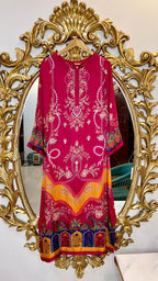 Fuchsia Digital Kaftan