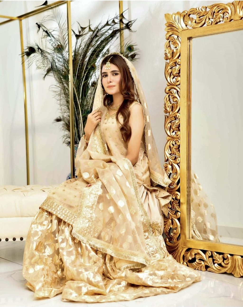 FO-Gold Brochia orgenza gharara set