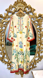 Yellow Printed Kaftan