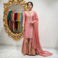 FO-Peach Gharara-Banarsi