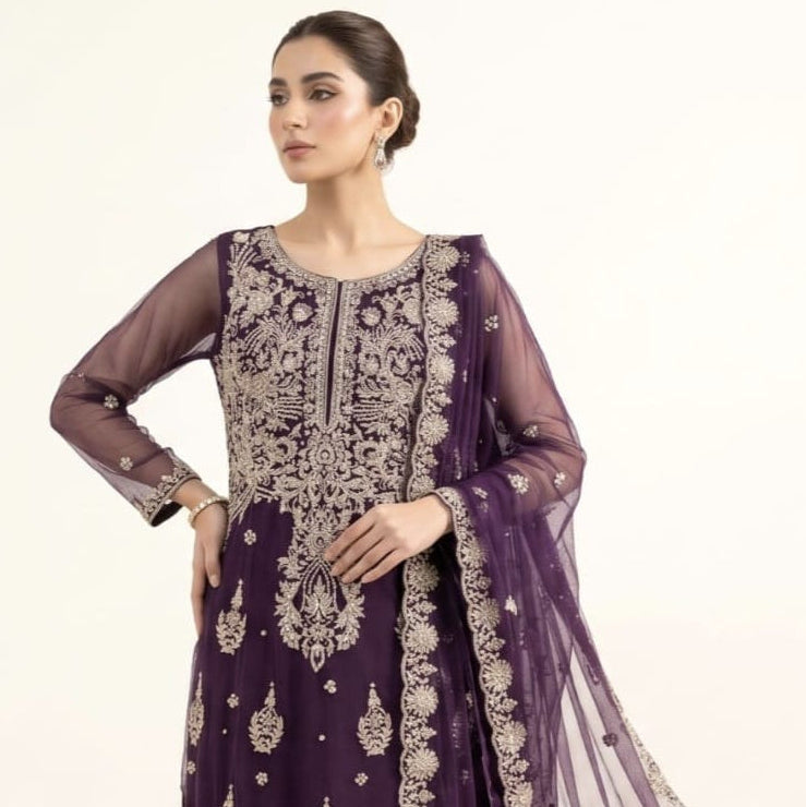 FO-Purple-Net-Emb. 3pcs Main image