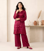 Wine Red Sheesha Silk