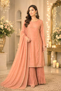 Peach pink crushed trousers 3 pcs