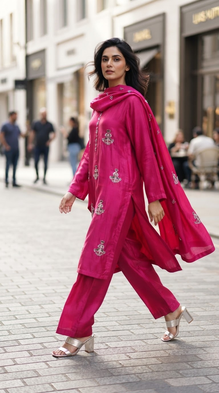 Lux-Pret-Fuchsia- silk web interface