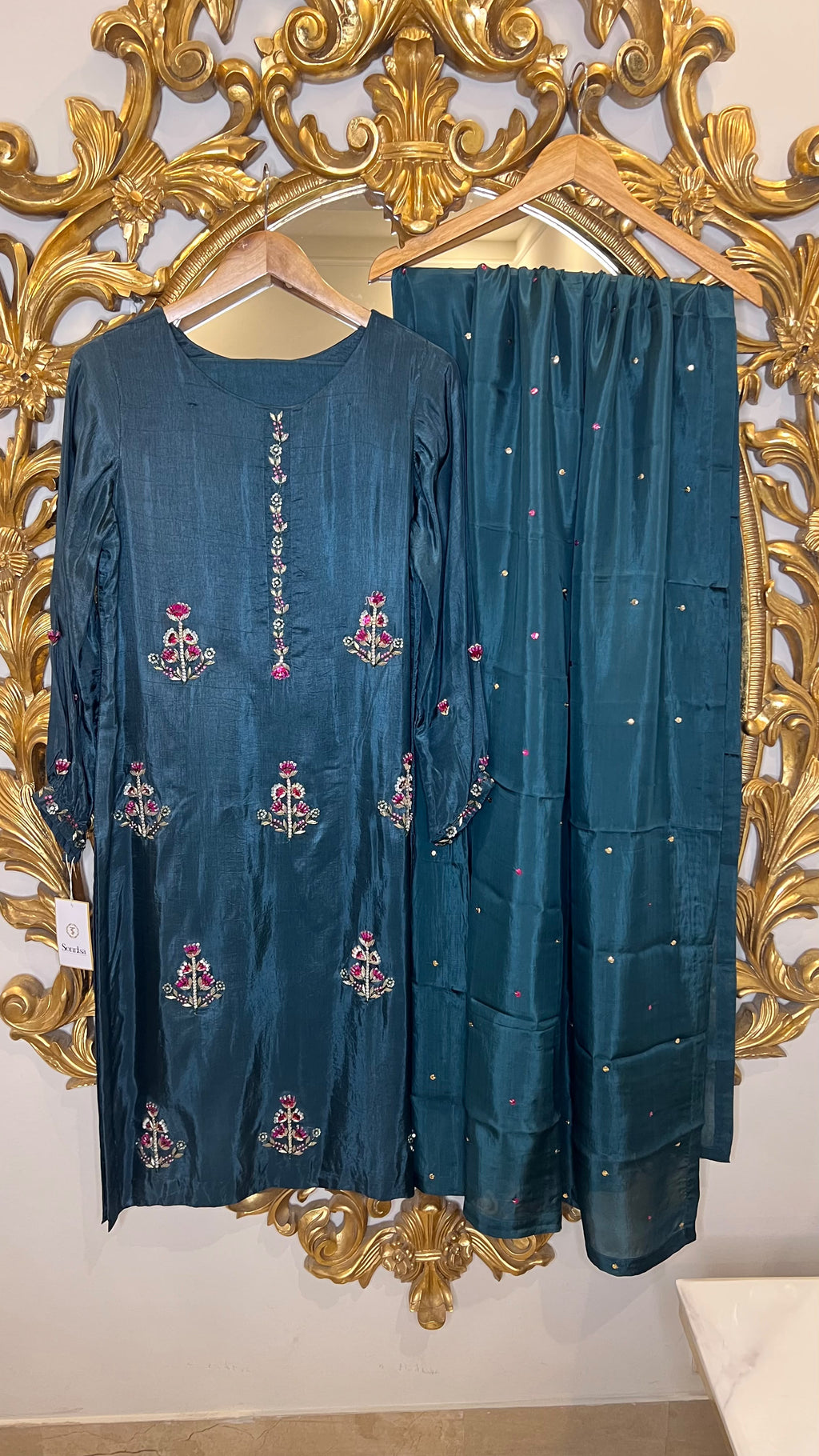 Lux-JPret Zinc Silk Emb 3 pcs