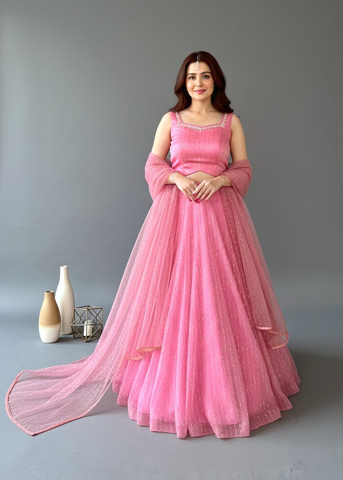 Barbie Pink Long Dress