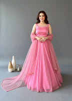 Barbie Pink Long Dress