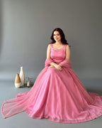 Barbie Pink Long Dress
