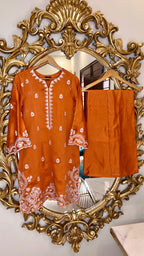 Lux-Pret-Orange Sheesha Silk
