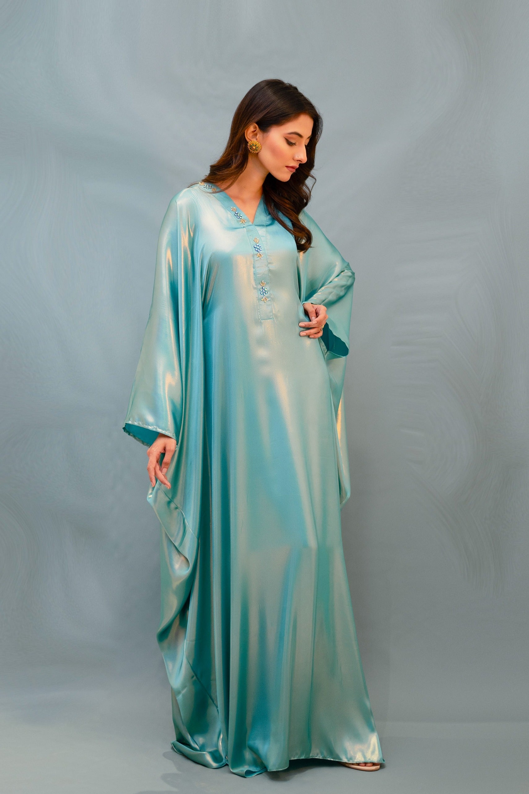 Elmar Turquoise Kaftan Secondary image