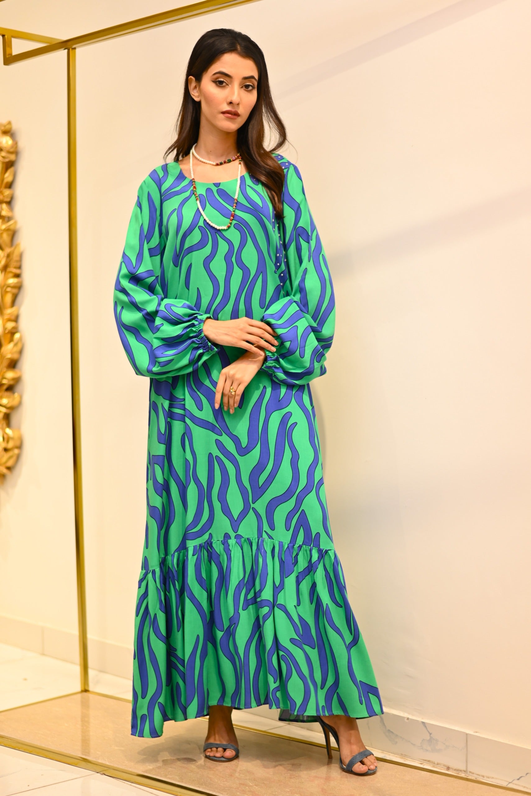 Macaw Striped Dress Secondary image