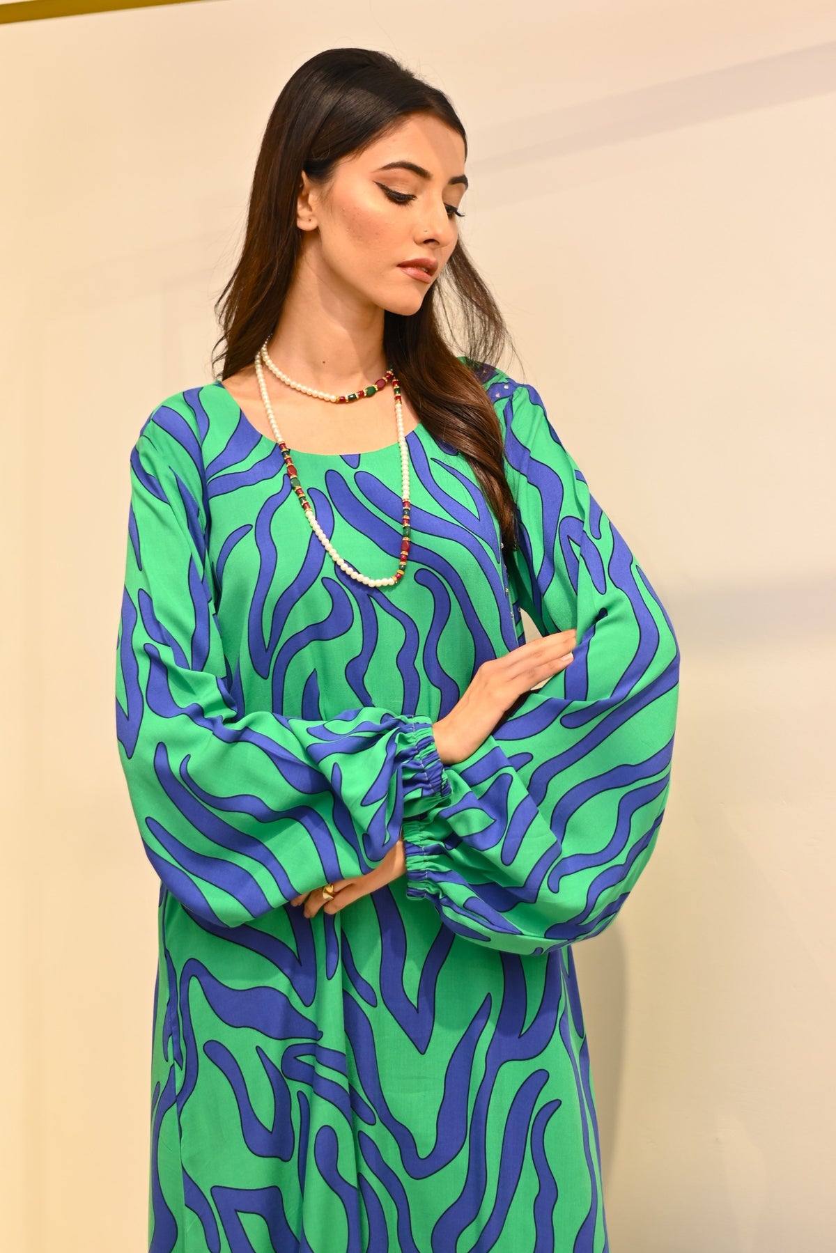 Macaw Striped Dress Main image