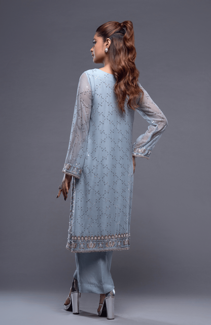 Chandni Ice Blue 3pc